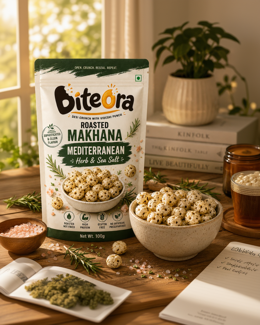 Mediterranean Herb & Sea Salt – Roasted Makhana