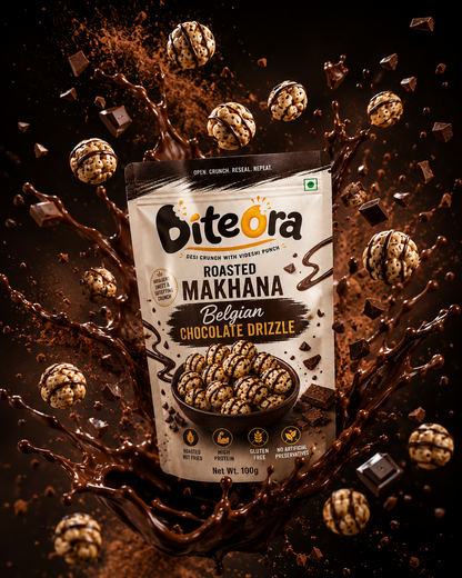 Belgian Chocolate Drizzle Makhana